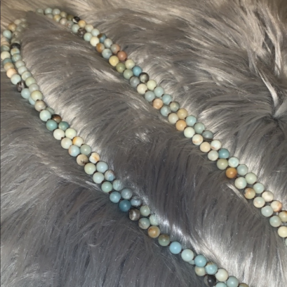 Long beaded necklace